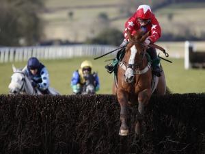 Sire De Grugy on his way to victory yesterday.